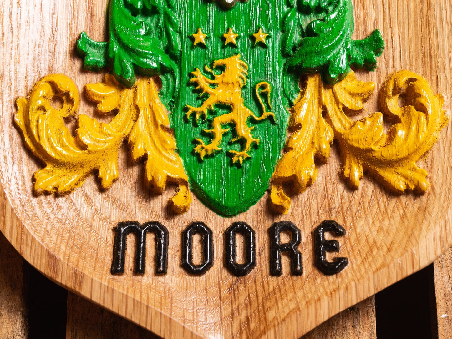 Oak Family Crest Plaque | Coat of Arms | Heraldry | Custom Wedding Gift | Family Tree | Gifts for Dad | Unique Handmade Gift