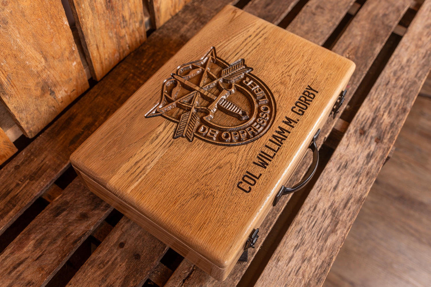 Personalized Gun Case with Latches, Handle and Foam Inserts, Unique Handmade Gift