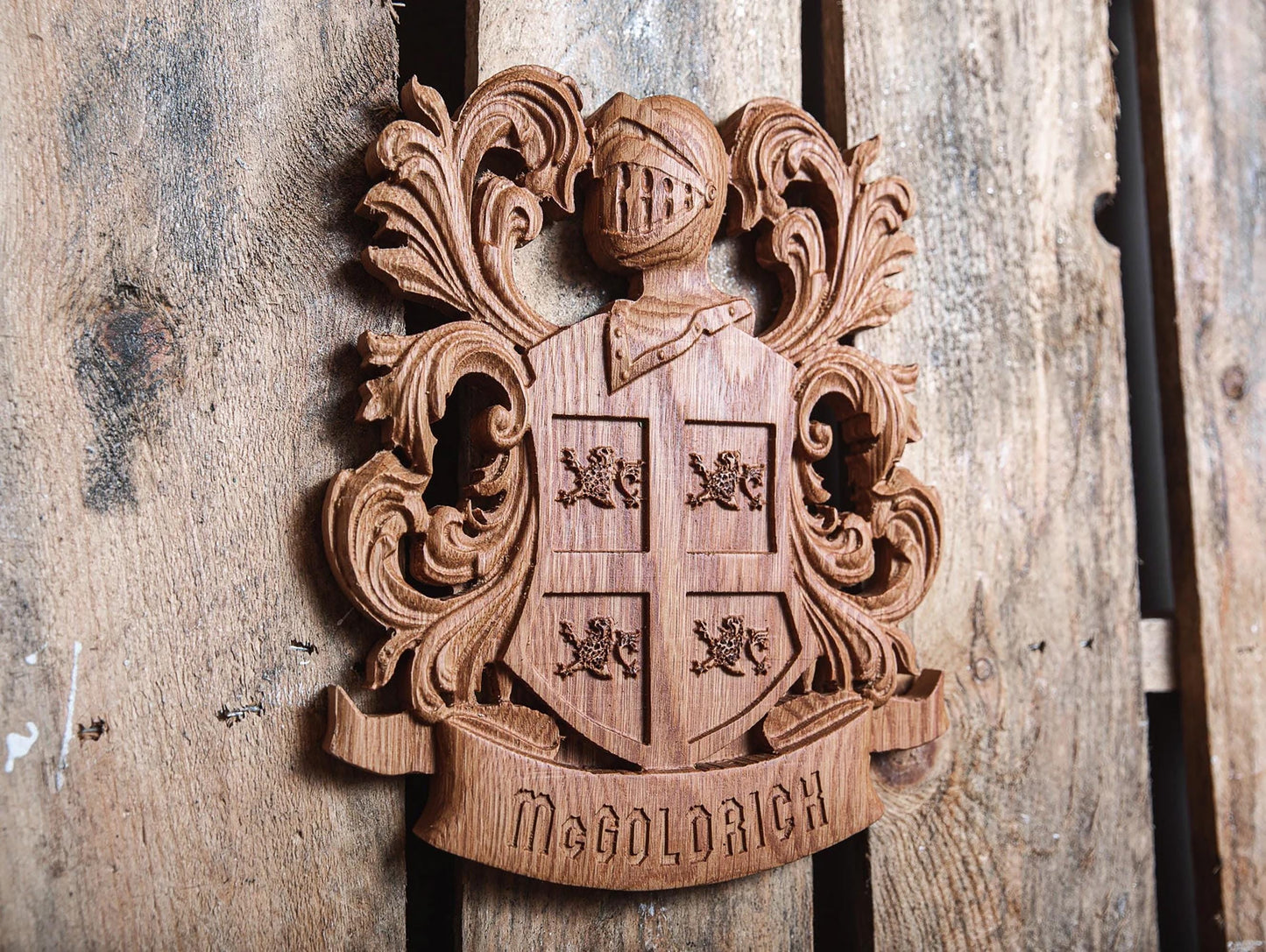Custom Family Crest | Personalized Coat of Arms | Groomsmen Gift | Custom Wedding Gift | Heraldry | Handmade Gift