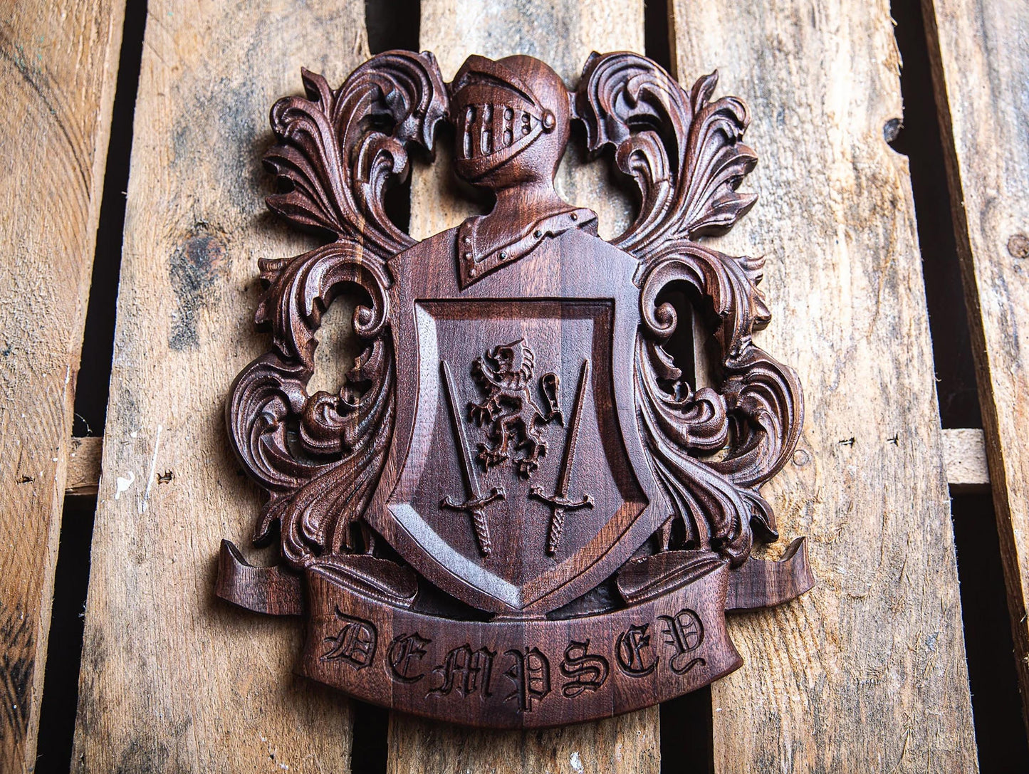 Custom Family Crest | Personalized Coat of Arms | Groomsmen Gift | Custom Wedding Gift | Heraldry | Handmade Gift