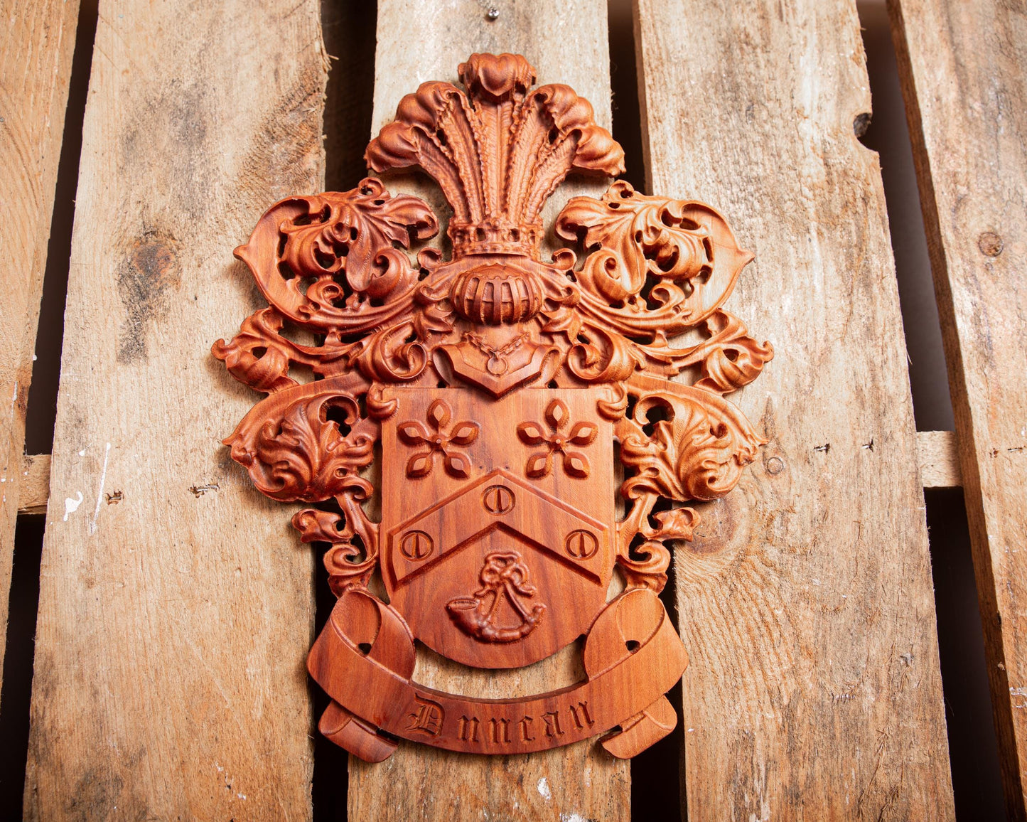 Personalized Wood Family Crest Sign - Wedding Crest - Established Date - Family Name Sign - Wood Wall Art - Unique Handmade Gift