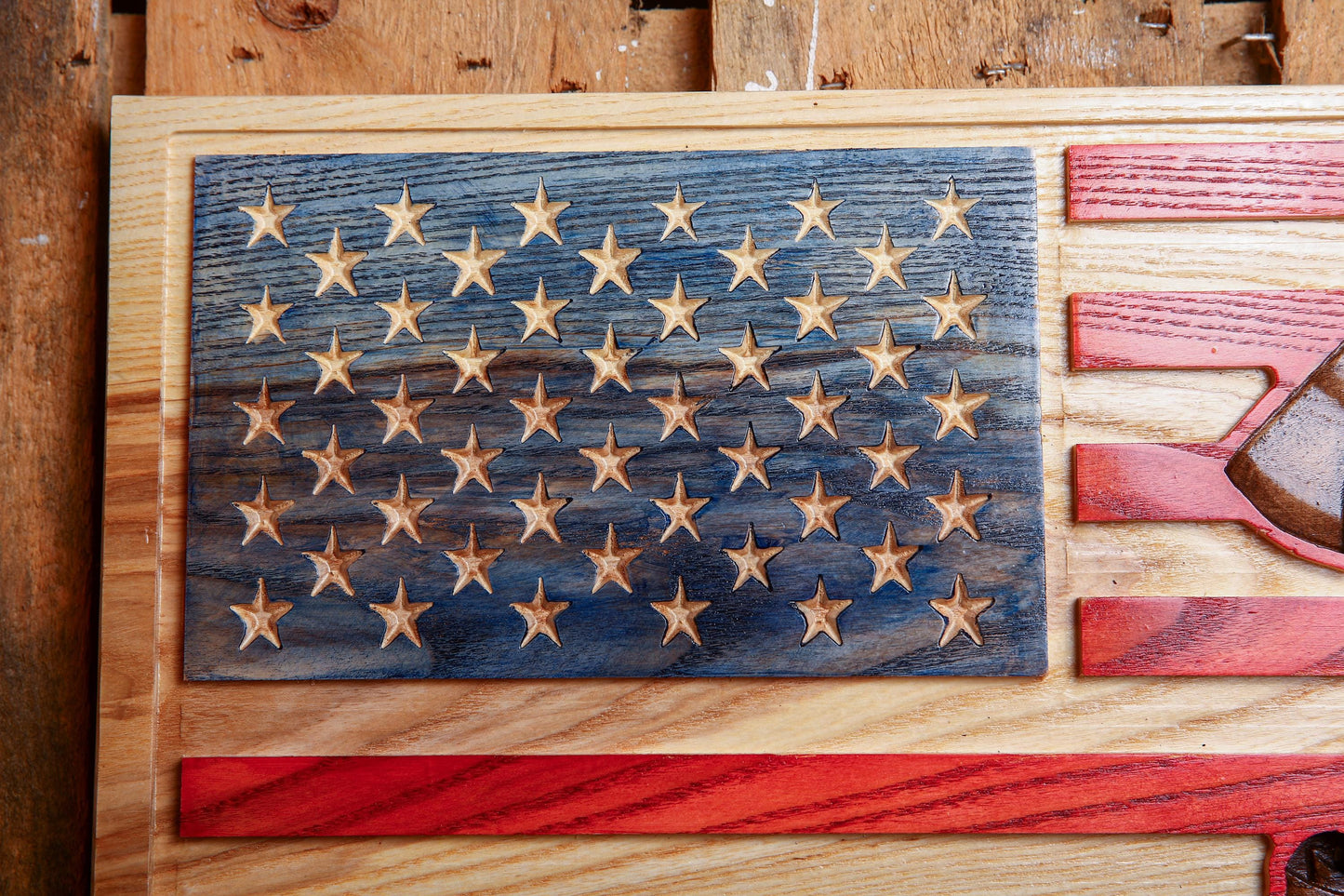 Personalized Firefighter Flag Retirement Gift, Graduation Gift, Unique Handmade Gift