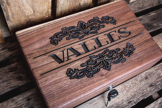 Custom Handmade Keepsake Box | Storage Box | Locking Chest | Gifts for Him | Personalized Handmade Gift
