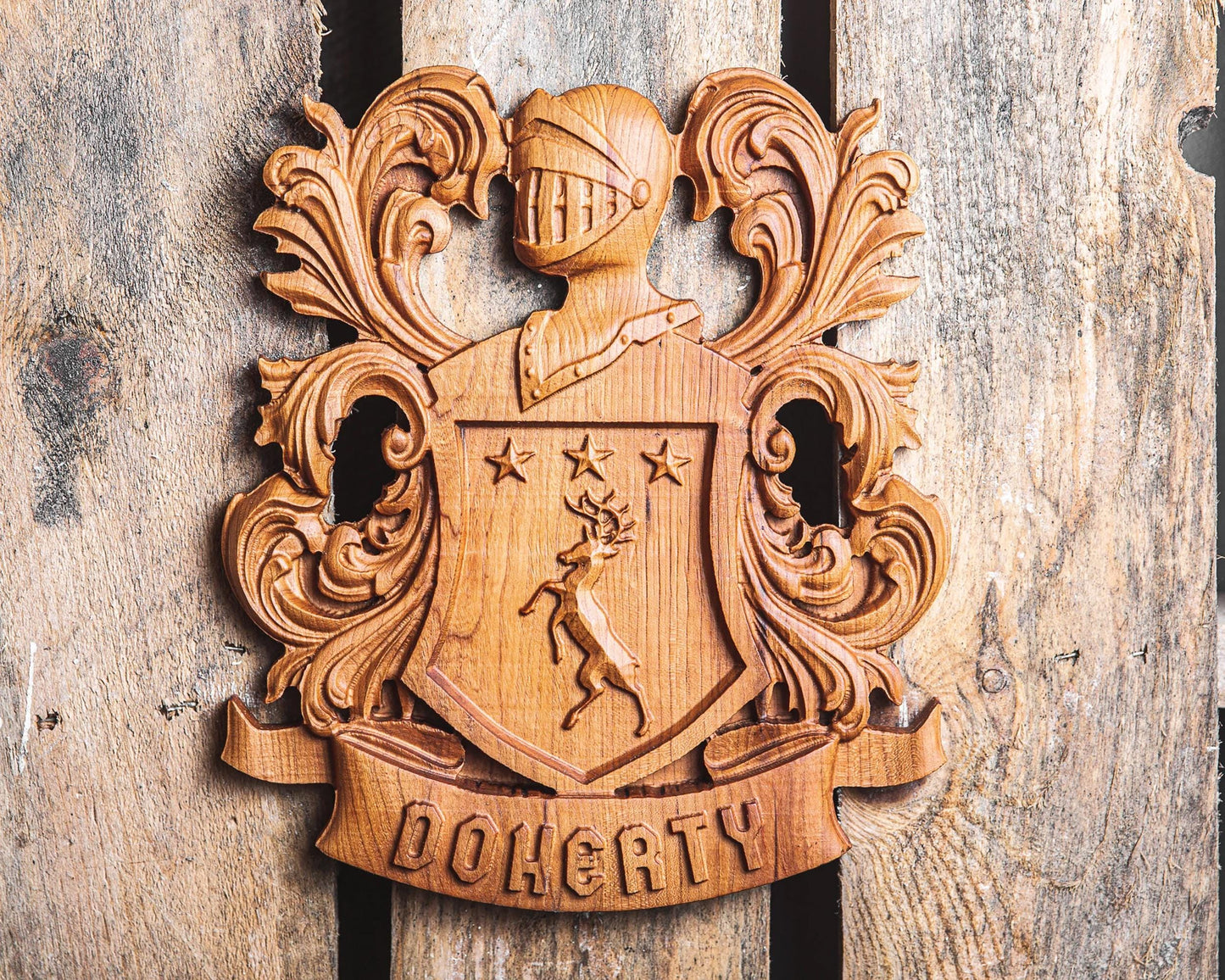 Custom Family Crest | Personalized Coat of Arms | Groomsmen Gift | Custom Wedding Gift | Heraldry | Handmade Gift