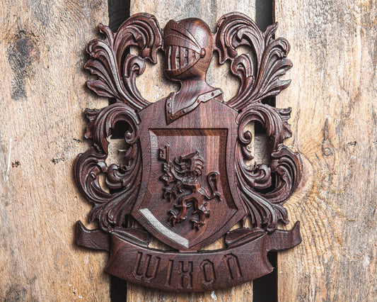 Custom Family Crest | Personalized Coat of Arms | Groomsmen Gift | Custom Wedding Gift | Heraldry | Handmade Gift