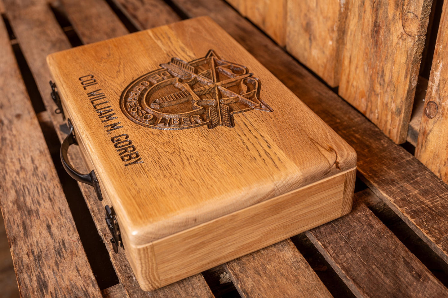 Personalized Gun Case with Latches, Handle and Foam Inserts, Unique Handmade Gift