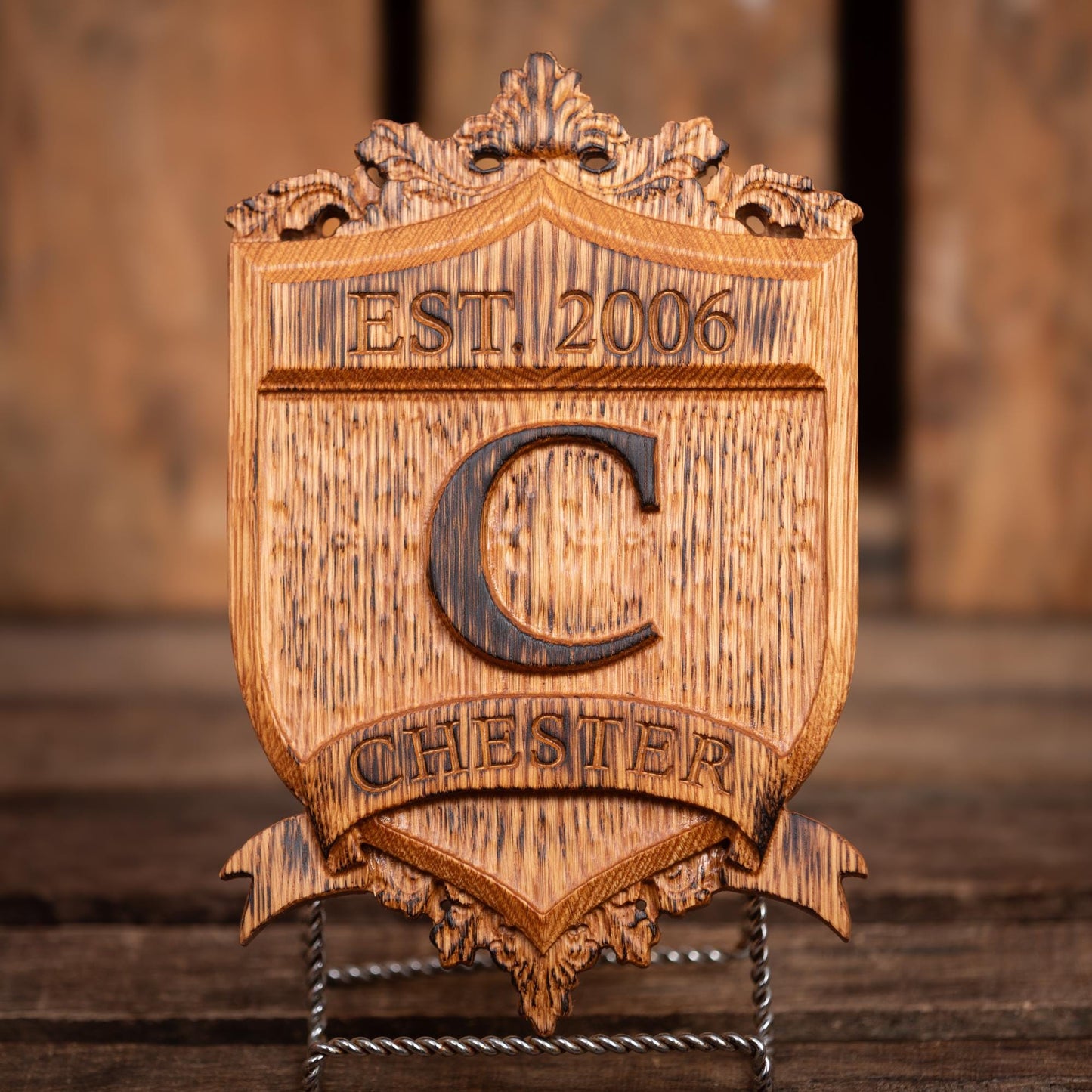Personalized Wood Sign | Established Date Sign | Wedding Crest | Monogram | Unique Handmade Gift