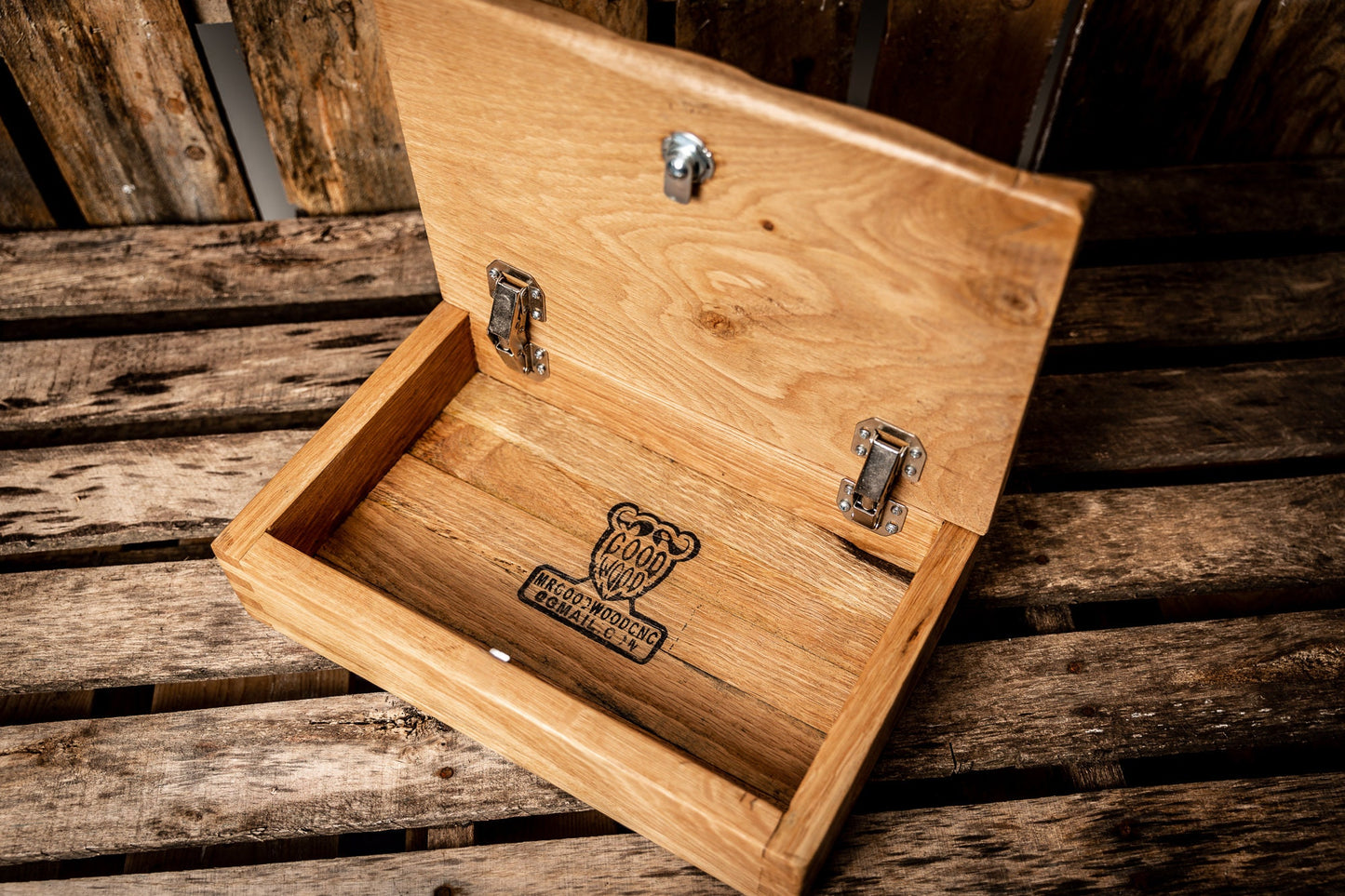 Custom Betsy Ross American Flag Gun Safe | Pistol Case | Custom Handgun Case | Wood Gun Case | Custom Gun Cabinet | Second Amendment