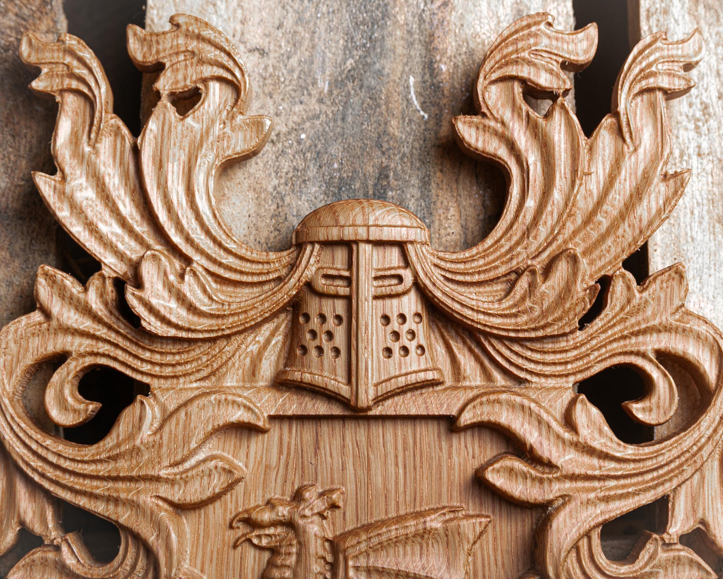 Rustic Family Crest - Custom Wood Coat of Arms - Gift for Dad - Gift for Groom Handmade Gift