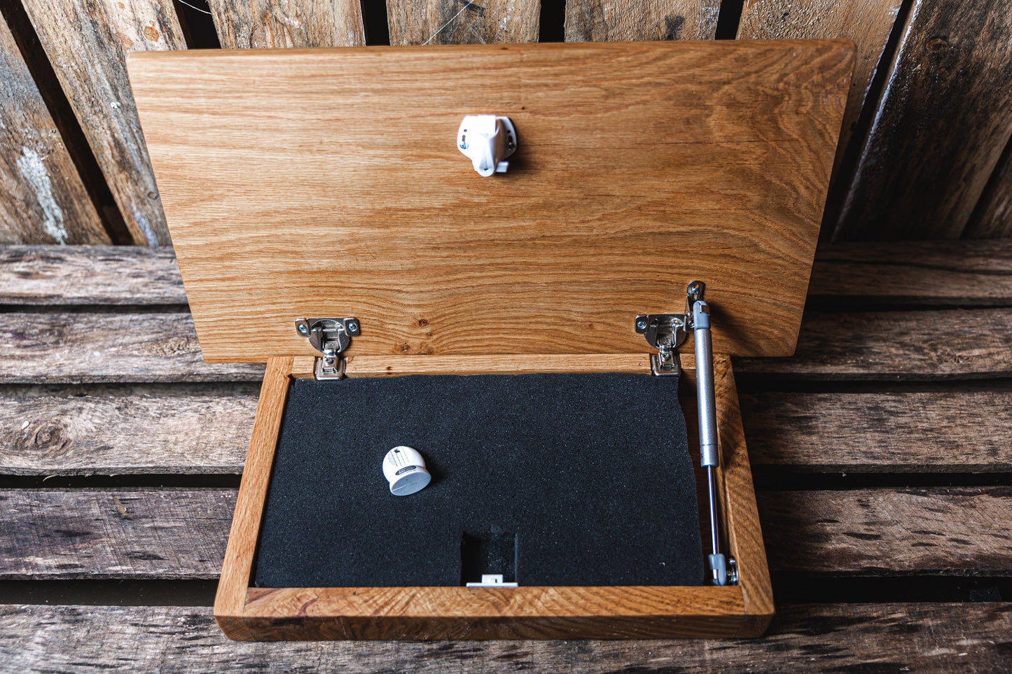 Wood American Flag Concealment Furniture, Hidden Gun Storage, Secret Compartment, Gun Cabinet, Pistol Case, Unique Handmade Gift