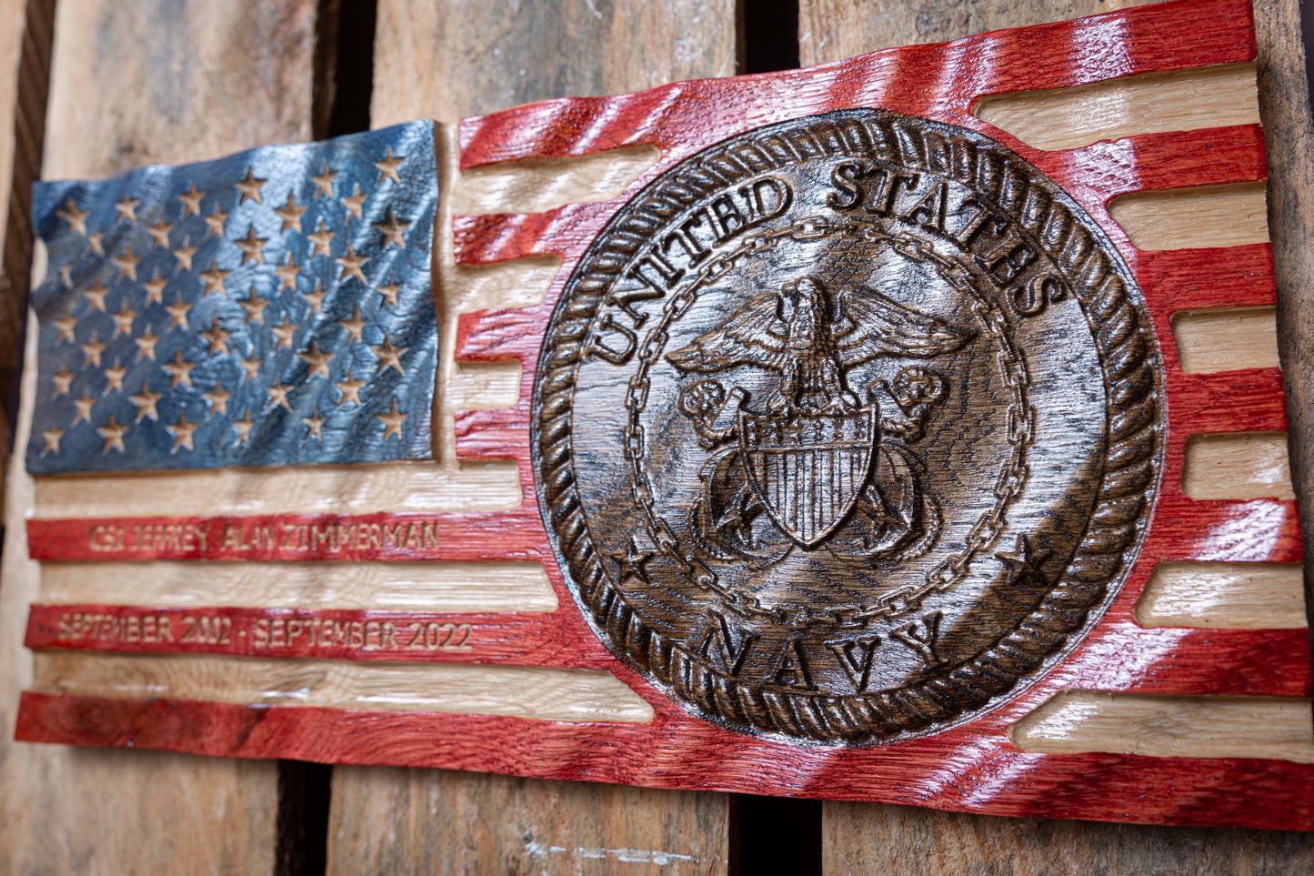 Personalized Navy Retirement Gift, Boot Camp Graduation, Unique Handmade Gift