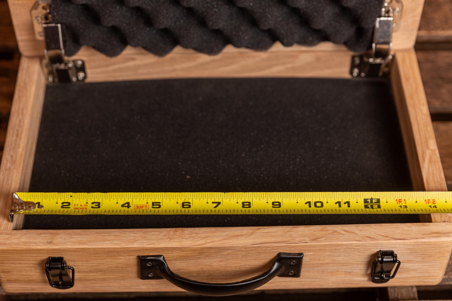 Personalized Gun Case with Latches, Handle and Foam Inserts, Unique Handmade Gift
