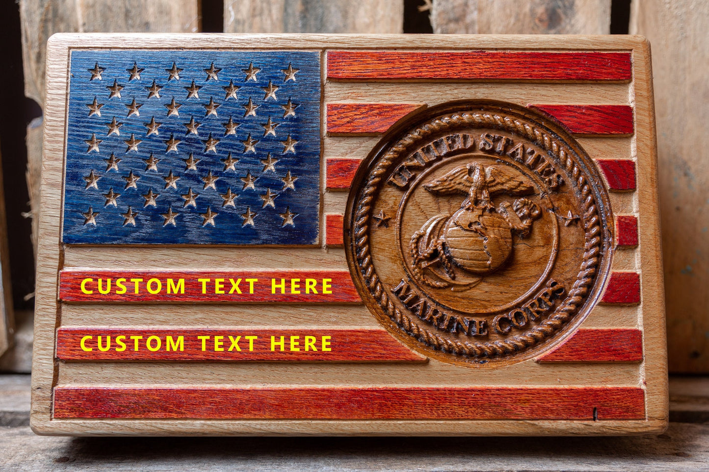 Personalized Military Keepsake Box | Retirement Gift | Army, Navy, Air Force, Marine Corps, Coast Guard