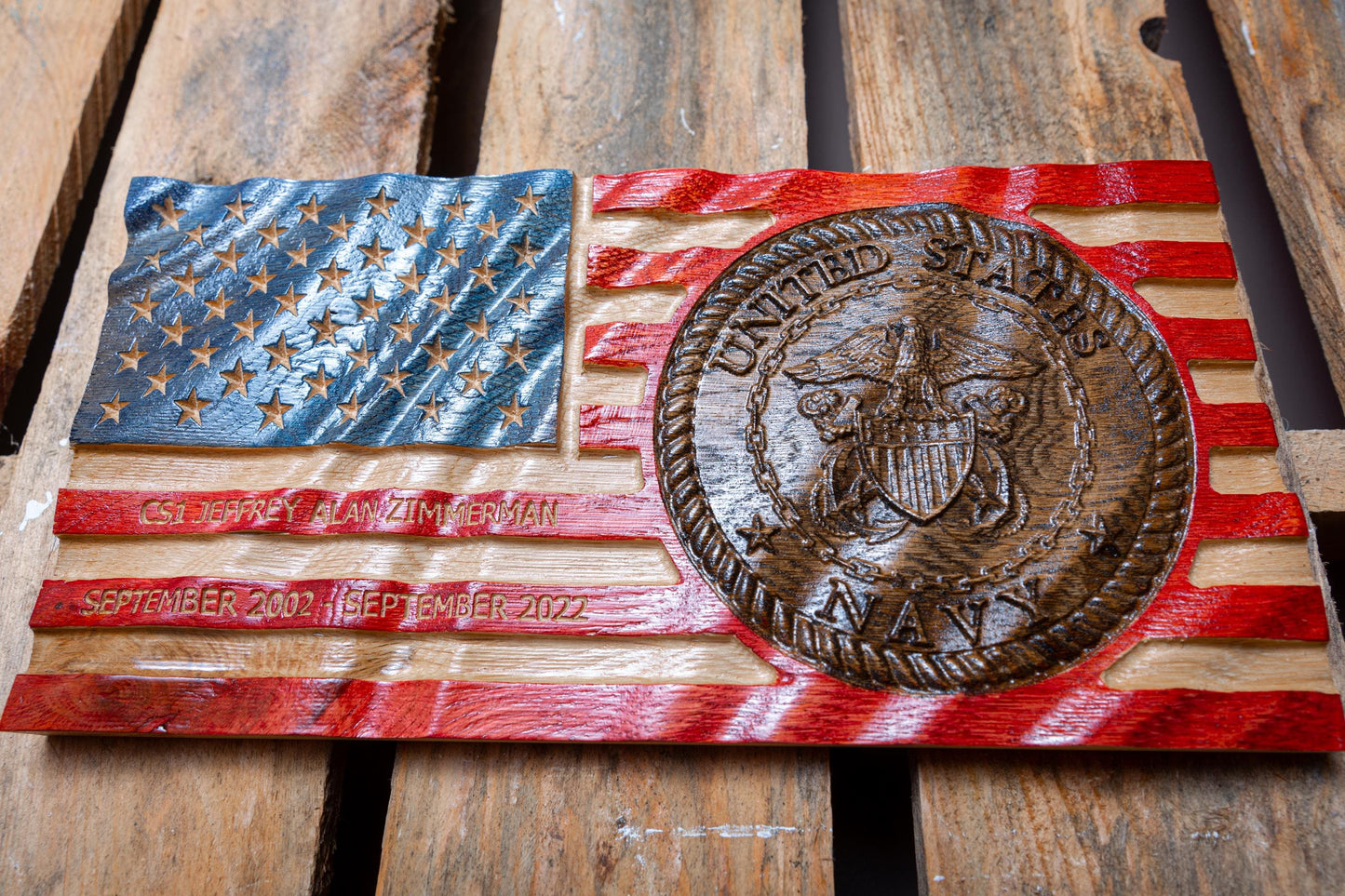 Personalized Navy Retirement Gift, Boot Camp Graduation, Unique Handmade Gift