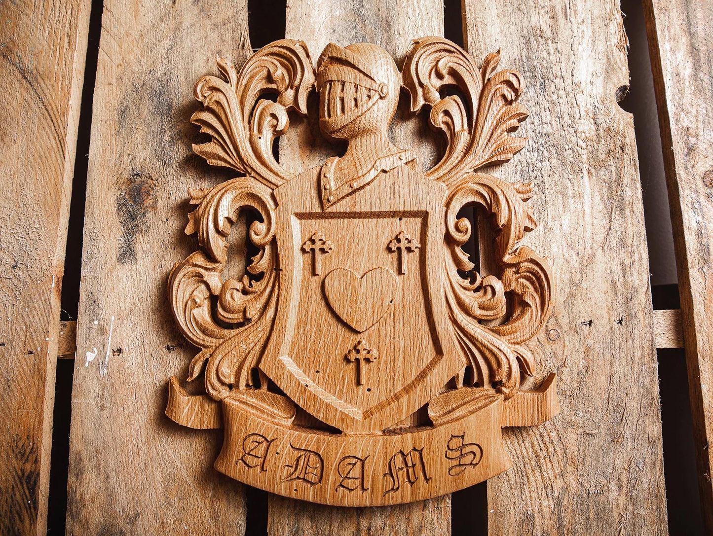 Custom Family Crest | Personalized Coat of Arms | Groomsmen Gift | Custom Wedding Gift | Heraldry | Handmade Gift