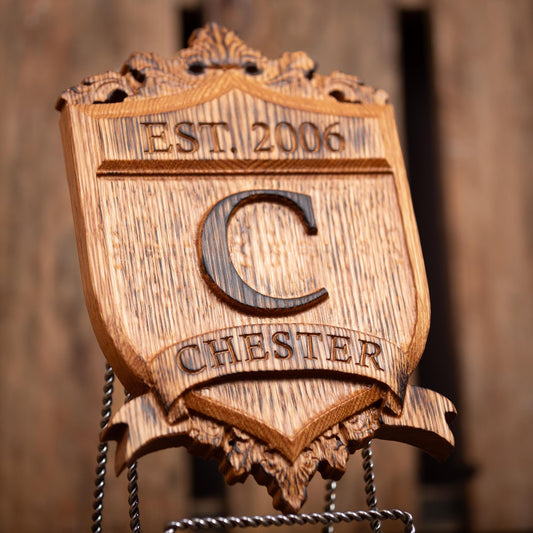 Personalized Wood Sign | Established Date Sign | Wedding Crest | Monogram | Unique Handmade Gift