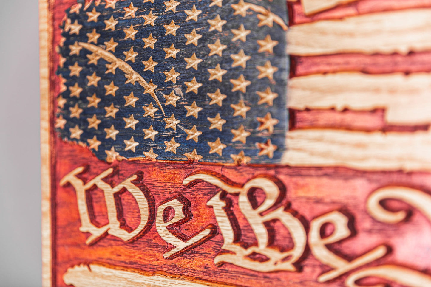 Wood American Flag Concealment Furniture, Hidden Gun Storage, Secret Compartment, Gun Cabinet, Pistol Case, Unique Handmade Gift