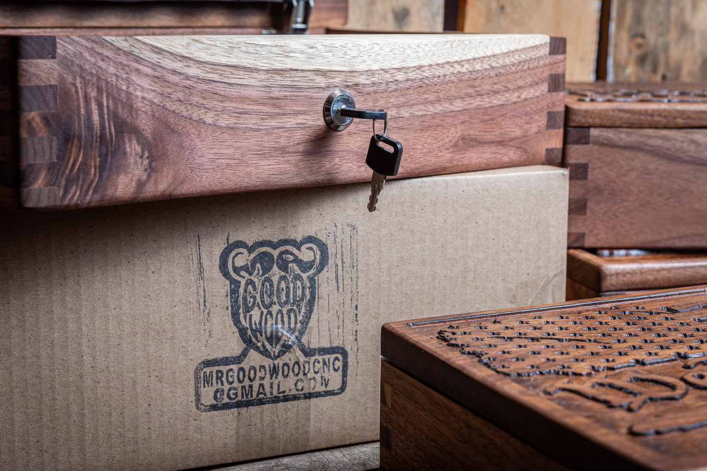Custom Handmade Walnut Gun Case