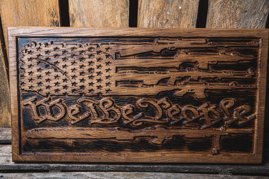Wood American Flag Concealment Furniture, Hidden Gun Storage, Secret Compartment, Gun Cabinet, Pistol Case, Unique Handmade Gift
