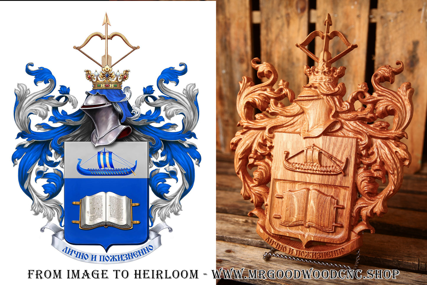 The Ancestral Legend Crest – Fully Custom Coat of Arms From Your Image