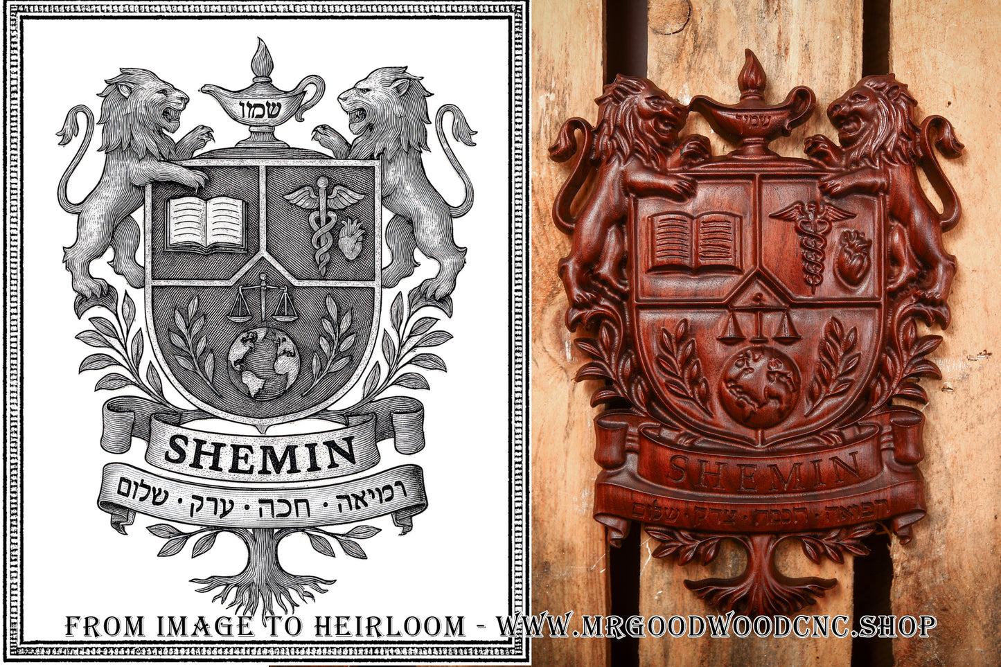 The Ancestral Legend Crest – Fully Custom Coat of Arms From Your Image