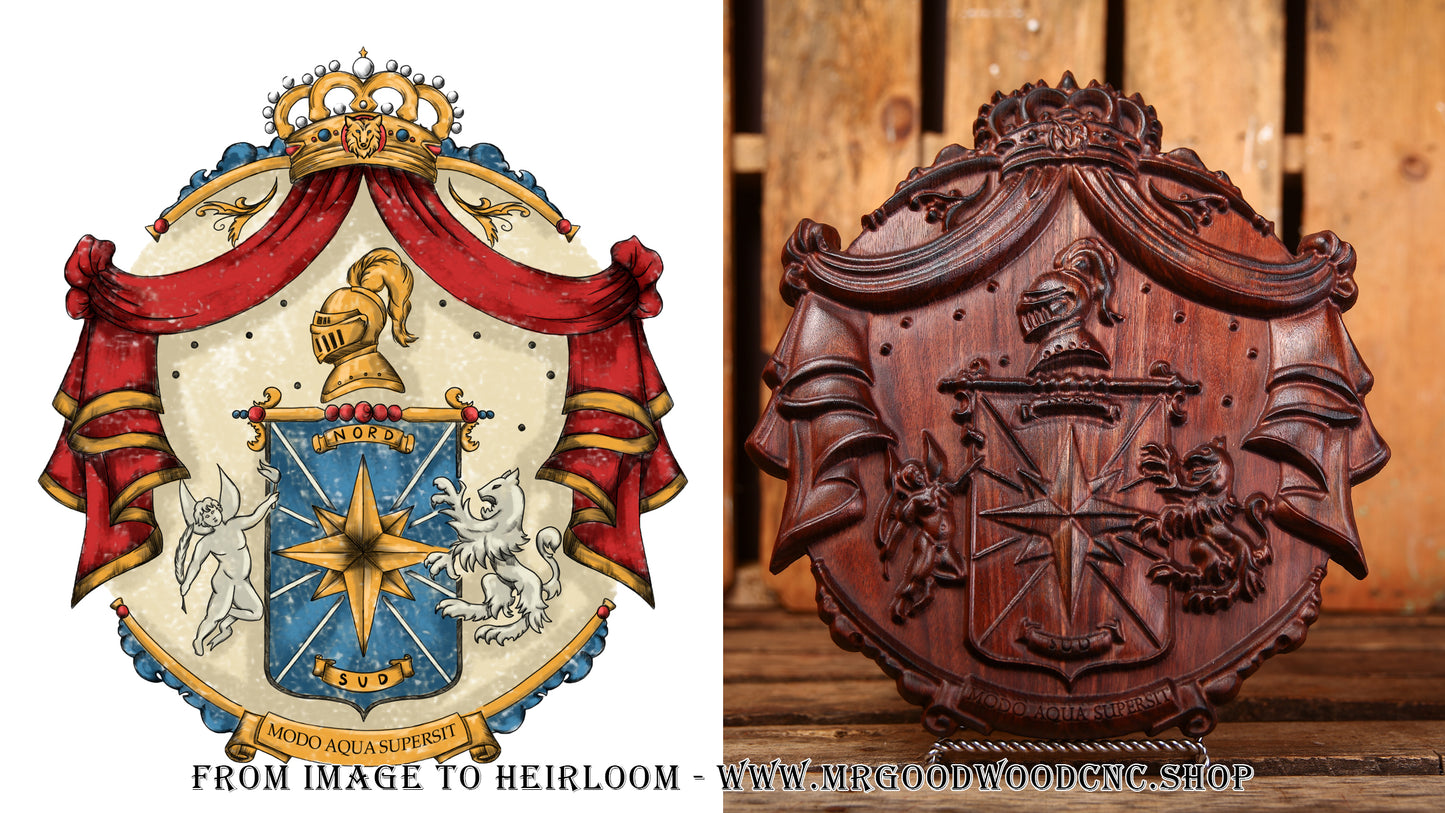 The Ancestral Legend Crest – Fully Custom Coat of Arms From Your Image