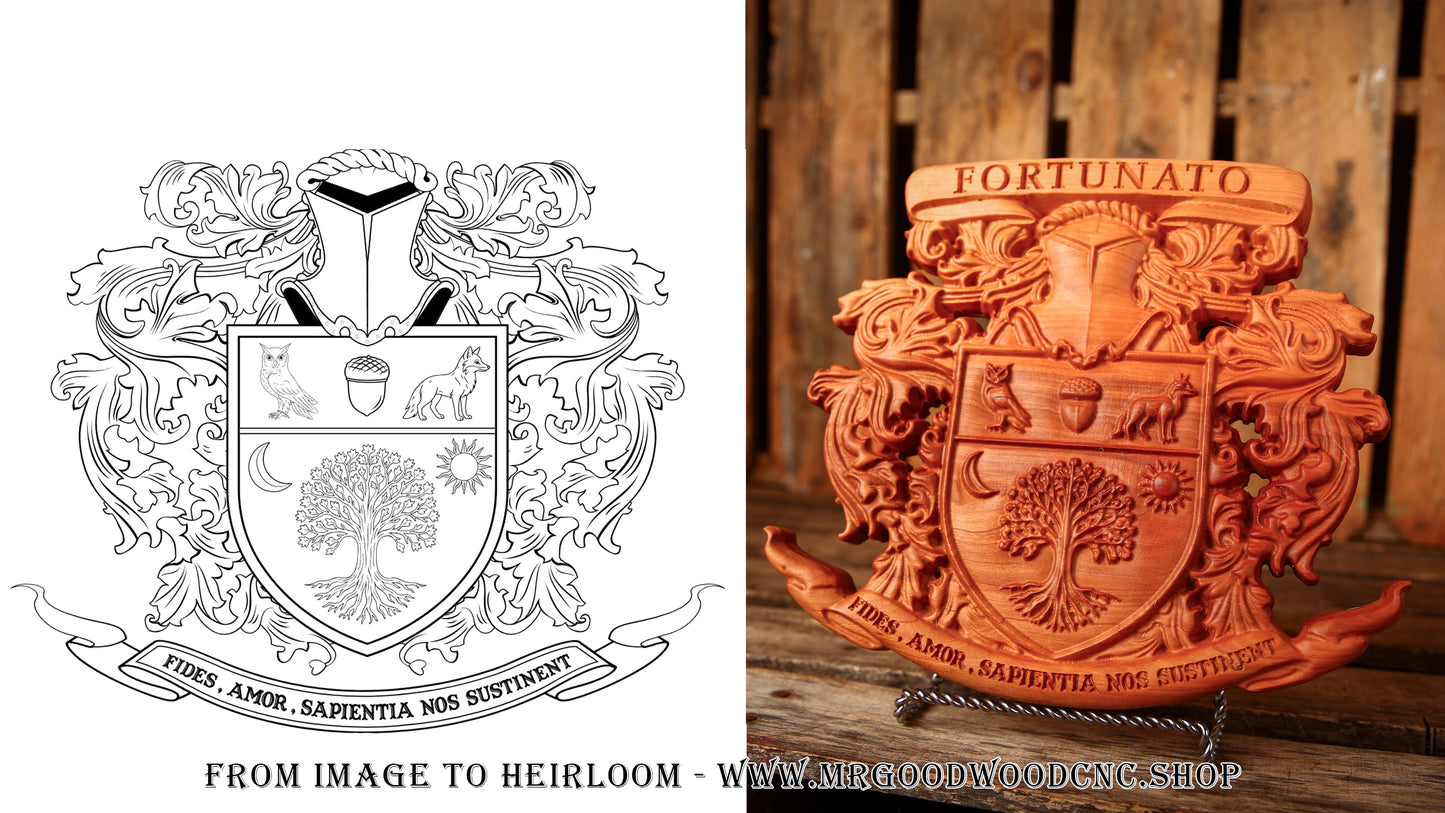 The Ancestral Legend Crest – Fully Custom Coat of Arms From Your Image