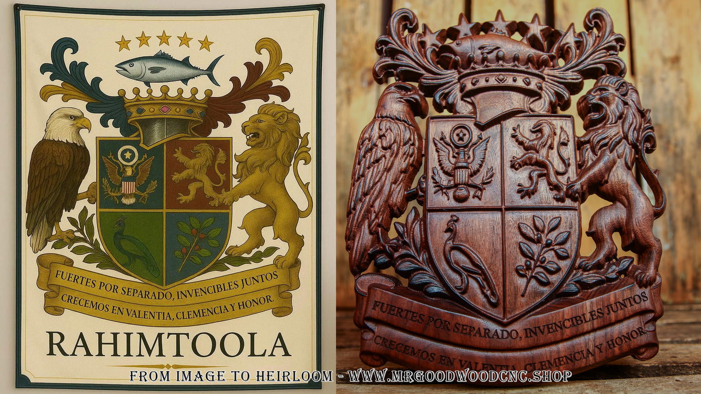 The Ancestral Legend Crest – Fully Custom Coat of Arms From Your Image