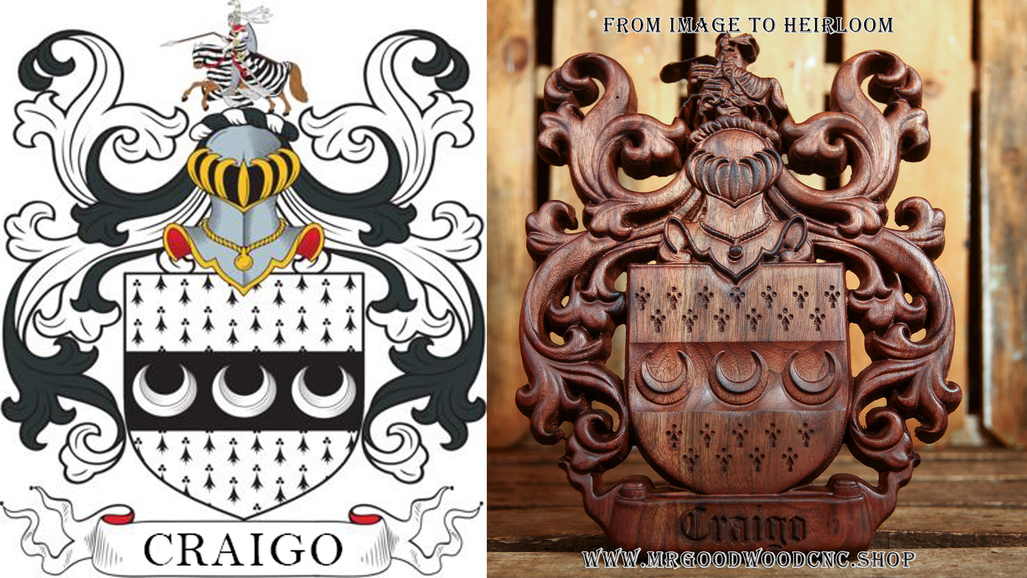 The Ancestral Legend Crest – Fully Custom Coat of Arms From Your Image
