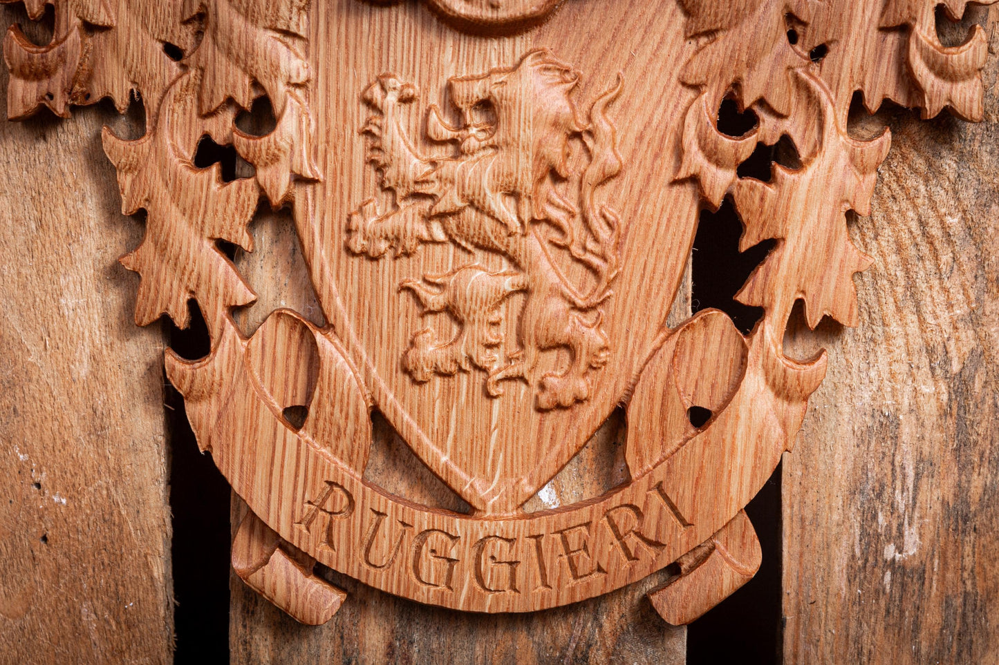 Custom Family Crest - Traditional 5 Year Anniversary Gift - Coat of Arms - Family Name - Unique Handmade Gift