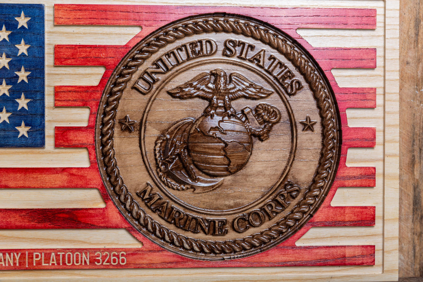 Personalized Military Flag - Army - Navy - Air Force - Marine