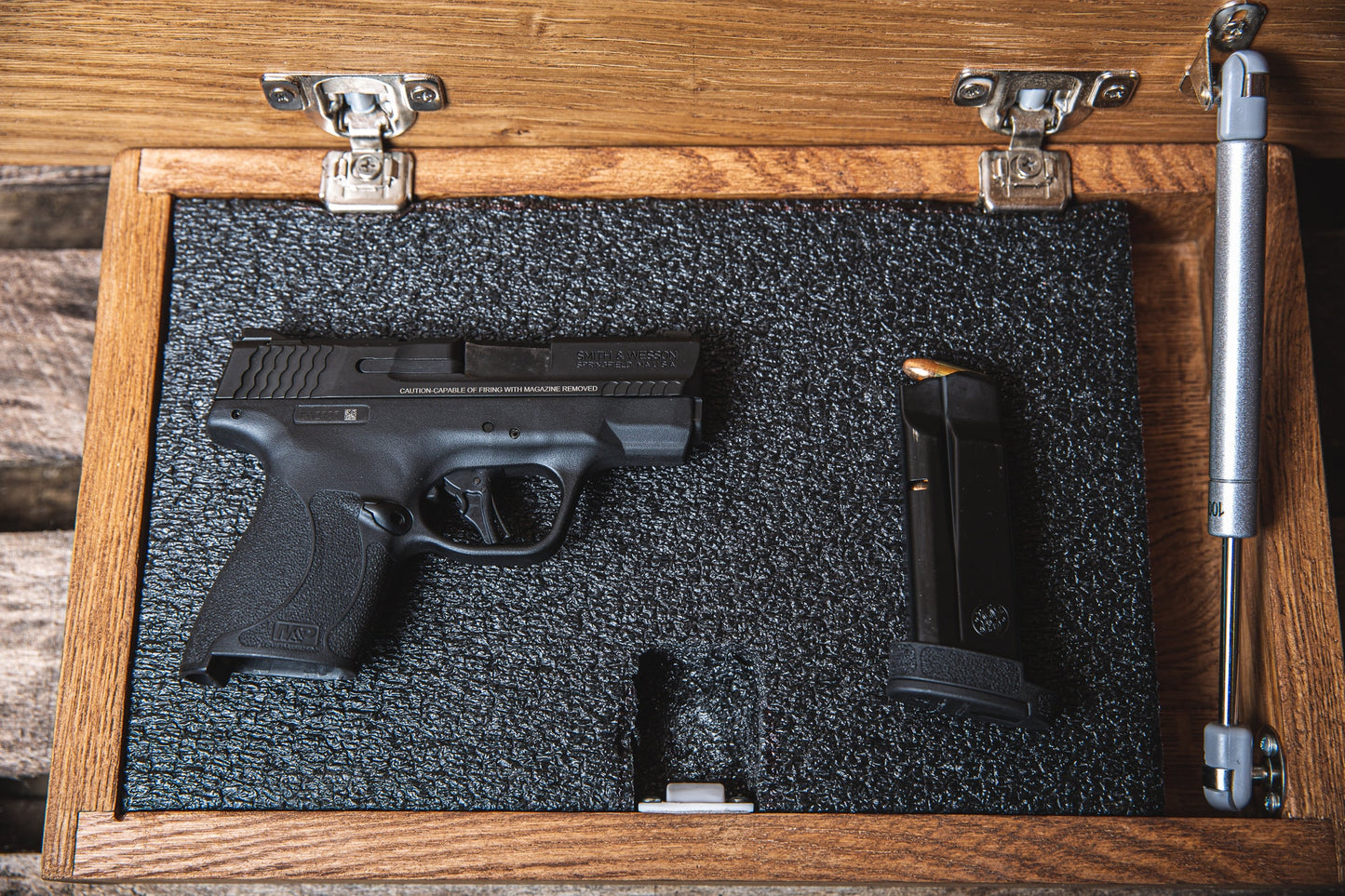 Wood American Flag Concealment Furniture, Hidden Gun Storage, Secret Compartment, Gun Cabinet, Pistol Case, Unique Handmade Gift