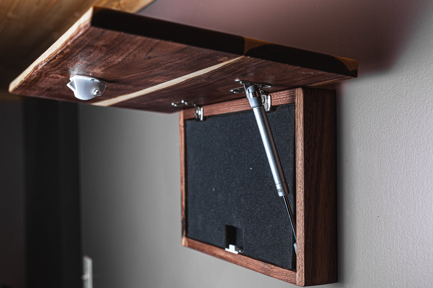 Wood American Flag Concealment Furniture, Hidden Gun Storage, Secret Compartment, Gun Cabinet, Pistol Case, Unique Handmade Gift