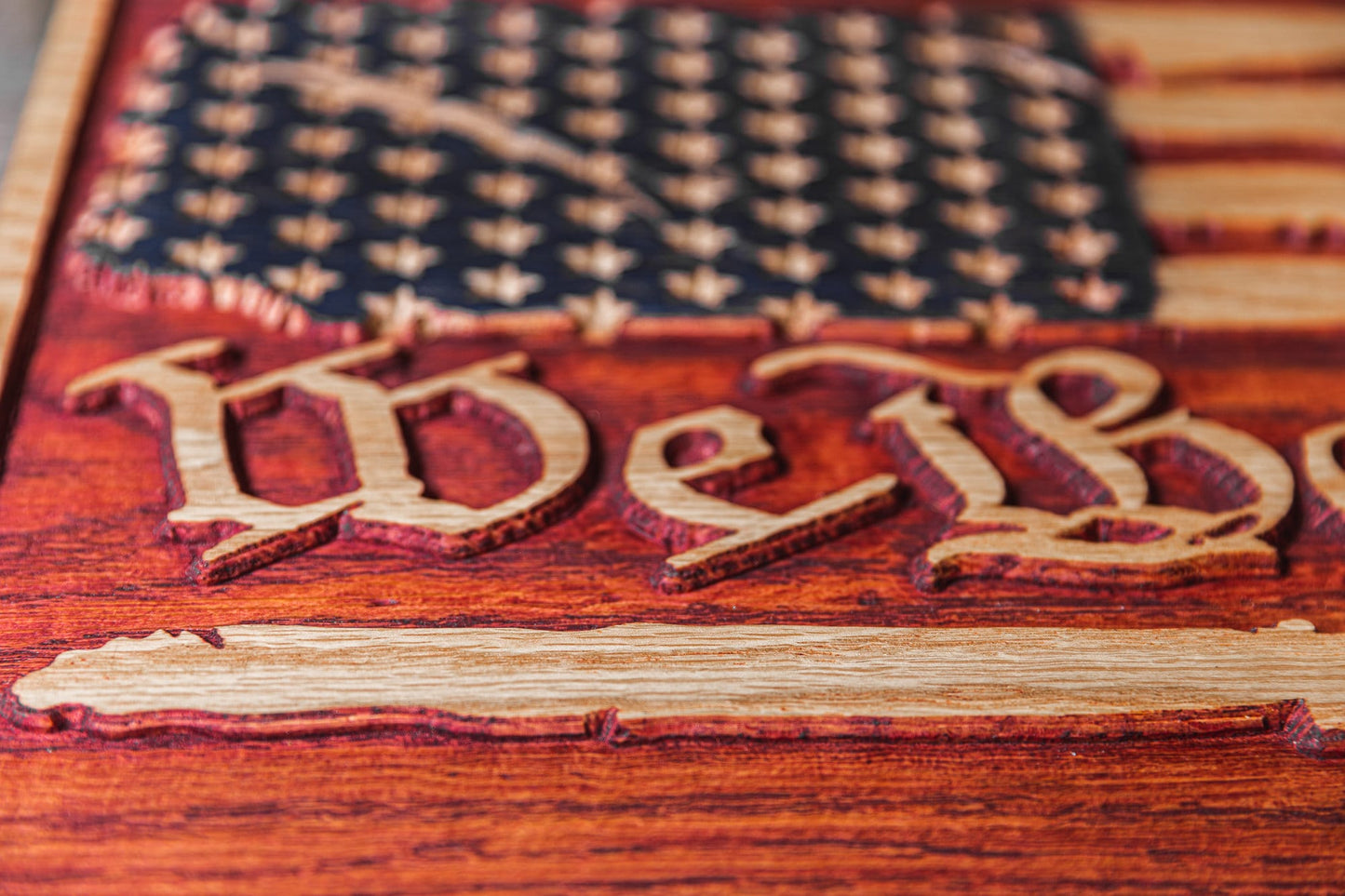 Wood American Flag Concealment Furniture, Hidden Gun Storage, Secret Compartment, Gun Cabinet, Pistol Case, Unique Handmade Gift