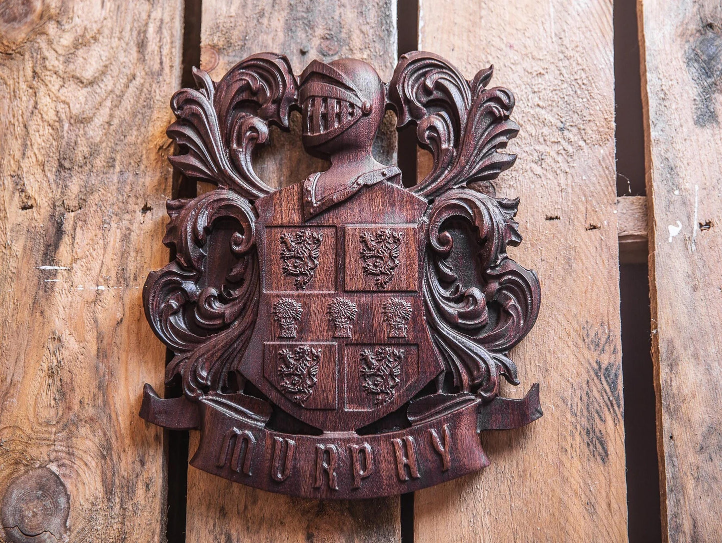 Custom Family Crest | Personalized Coat of Arms | Groomsmen Gift | Custom Wedding Gift | Heraldry | Handmade Gift