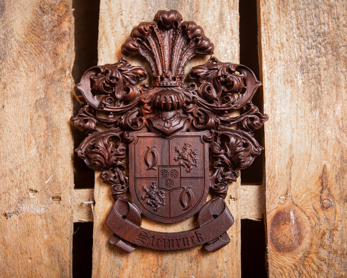 Personalized Wood Family Crest Sign - Wedding Crest - Established Date - Family Name Sign - Wood Wall Art - Unique Handmade Gift