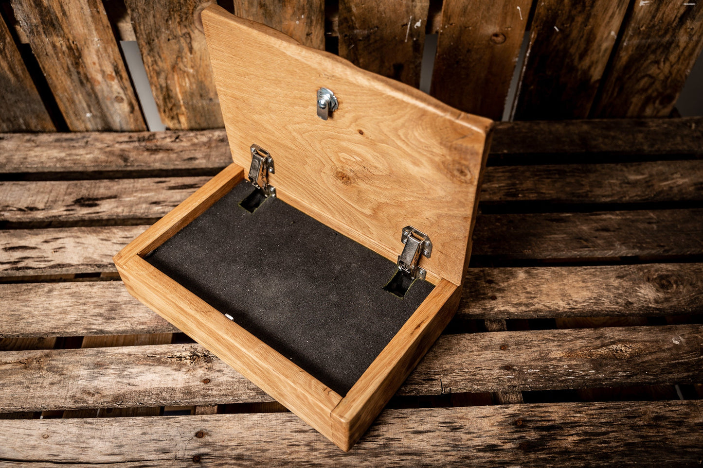 Custom Betsy Ross American Flag Gun Safe | Pistol Case | Custom Handgun Case | Wood Gun Case | Custom Gun Cabinet | Second Amendment