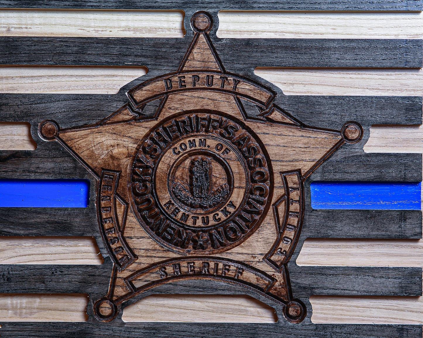 Personalized Police Retirement Gift, Custom Thin Blue Line Flag, Unique Handmade Gift